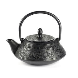 Ceainic din fontă cu infuzor 750 ml - decor negru