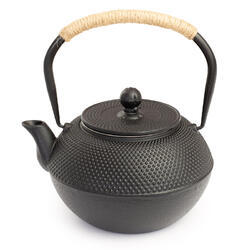 Ceainic din fontă cu infuzor 1200 ml - negru
