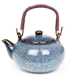 Ceainic ceramic 750ml - albastru